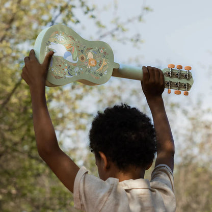 Guitare en bois Verte - Safari Friends