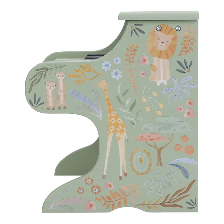 Piano en bois Vert - Safari Friends