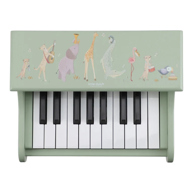 Piano en bois Vert - Safari Friends