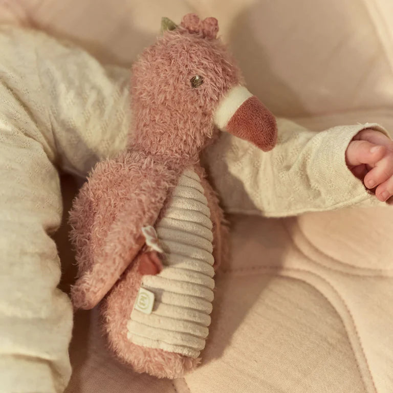 Hochet peluche Flamant Rose - Safari Friends
