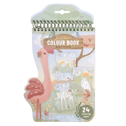 Cahier de coloriage Flamant rose - Safari Friends