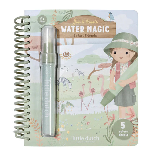 Cahier de coloriage magique à l'eau Rosa - Safari Friends