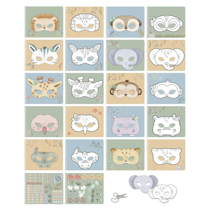 Livre de découpage avec ciseaux - Safari Friends