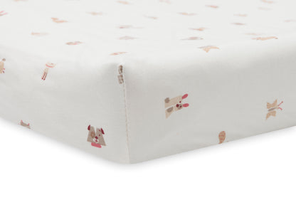 Housse matelas à langer Jersey - Animals Friends