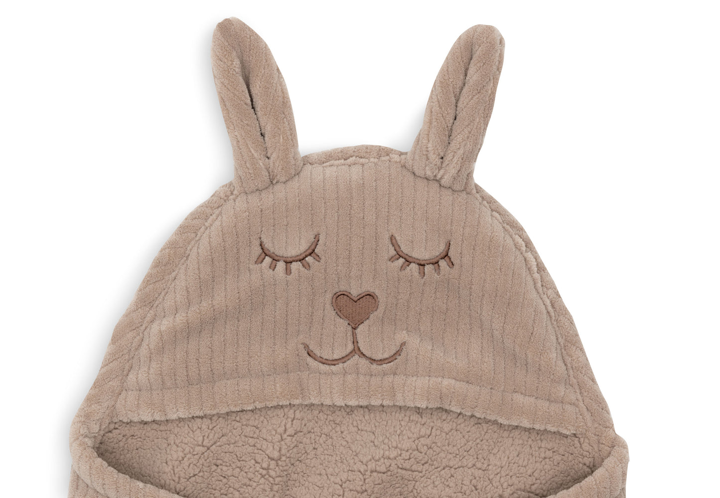 Couverture portefeuille Bunny - Cloudy Rib Milky Coffee