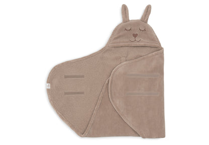 Couverture portefeuille Bunny - Cloudy Rib Milky Coffee