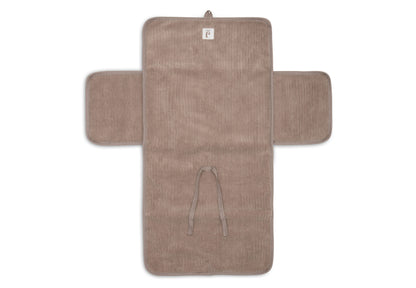 Tapis à langer nomade - Cloudy Rib Milky Coffee