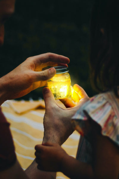 Cube lumineux pour le bain - Jaune