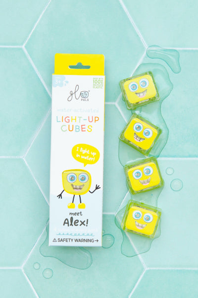 Cube lumineux pour le bain - Jaune