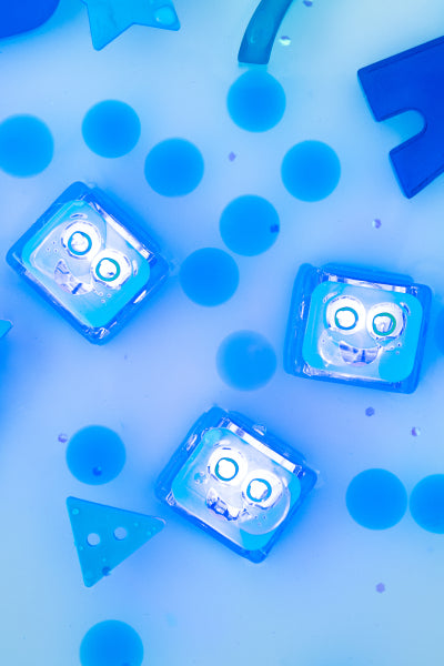 Cube lumineux pour le bain - Bleu