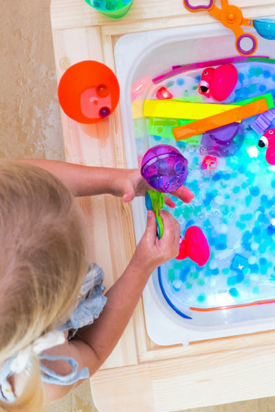 Cube lumineux pour le bain - Bleu