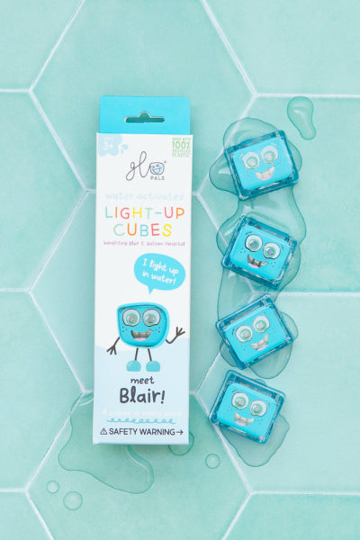 Cube lumineux pour le bain - Bleu
