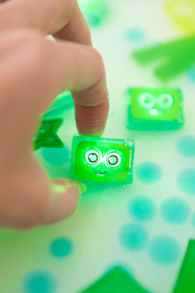 Cube lumineux pour le bain - Vert