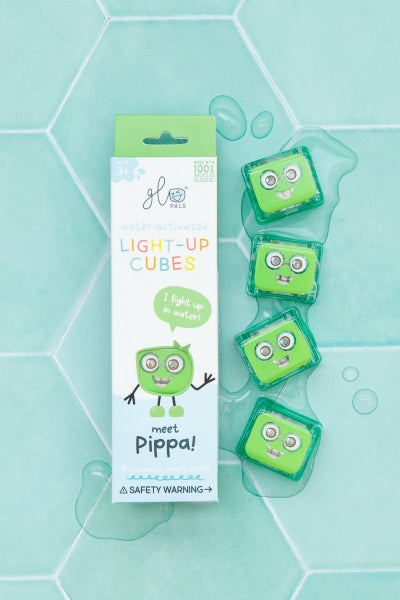 Cube lumineux pour le bain - Vert