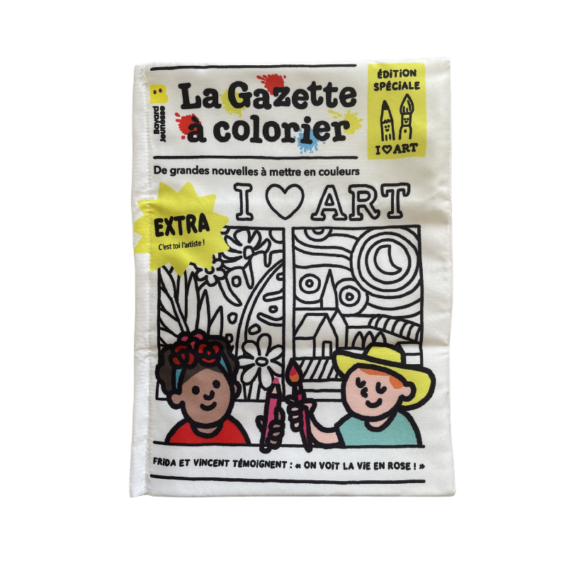 Livre en tissu - La gazette à colorier