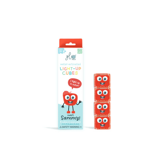 Cube lumineux pour le bain - Rouge