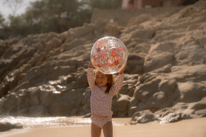 Ballon de plage 3D - Pink Flowers