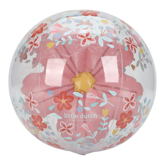 Ballon de plage 3D - Pink Flowers