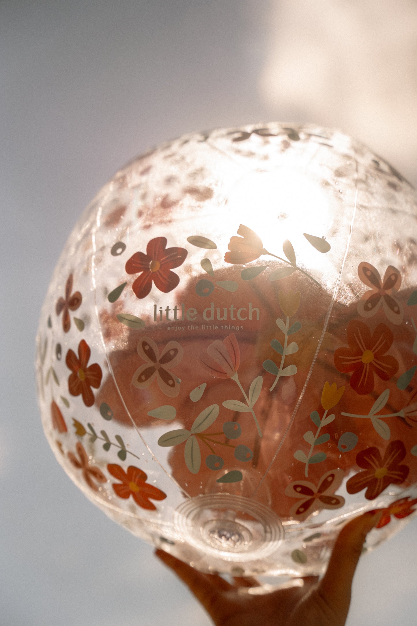 Ballon de plage 3D - Pink Flowers