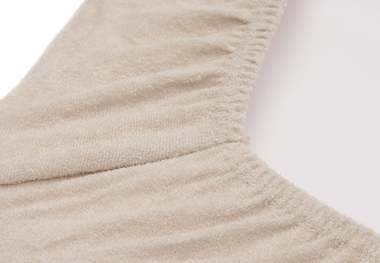Housse matelas à langer Éponge - Oatmeal / Sand ( Lot de 2 )