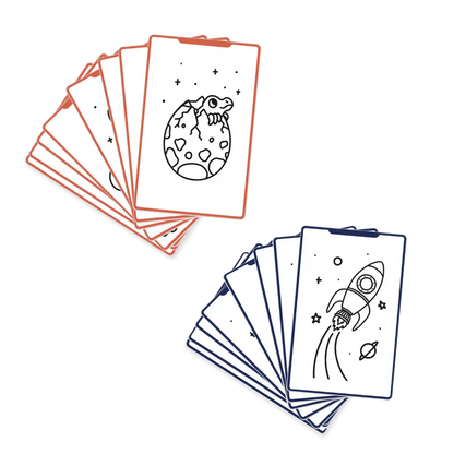 Cartes supplémentaires pour tablette à dessin Kidydraw Mini (60 dessins, 4 packs au choix)