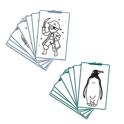 Cartes supplémentaires pour tablette à dessin Kidydraw Mini (60 dessins, 4 packs au choix)