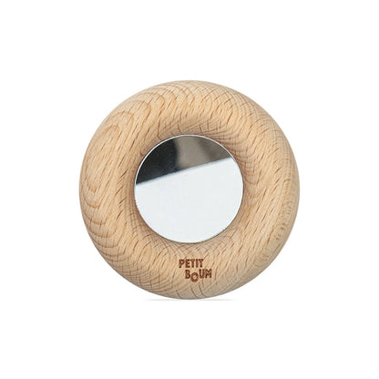 donut sensoriel miroir en bois