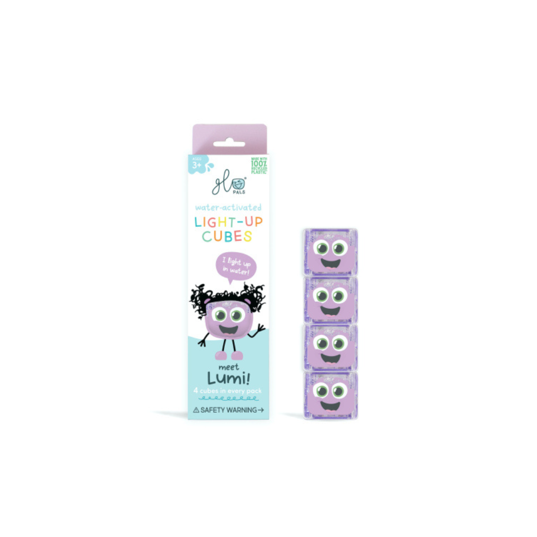Cube lumineux pour le bain - Violet