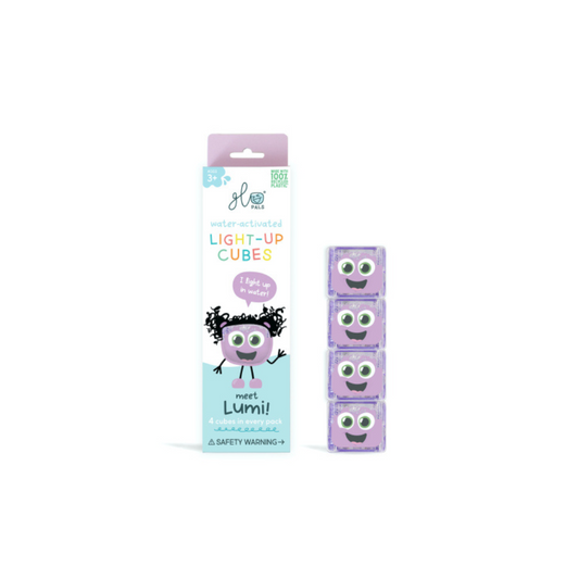 Cube lumineux pour le bain - Violet