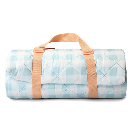 Couverture de pique-nique - Motif échecs Bleu