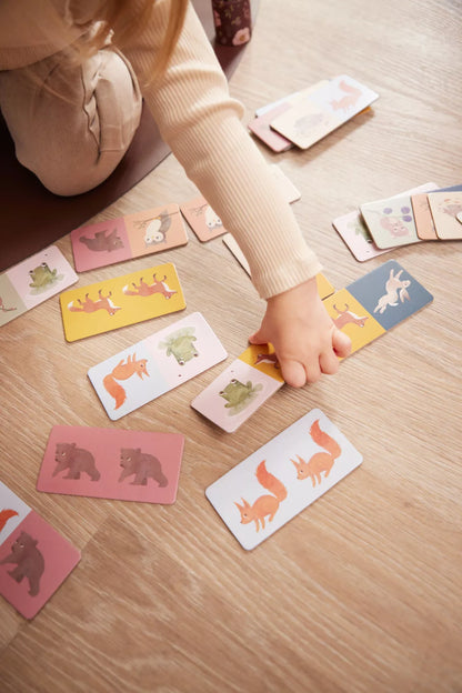 Jeu Domino - 28 pièces - Animaux nordiques