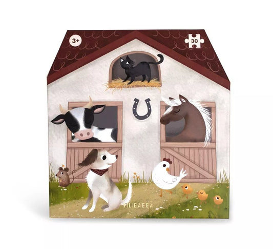 Grand Puzzle - 30 pièces - À à la ferme
