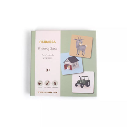 Jeu Memory - 24 pièces - Animaux de la ferme
