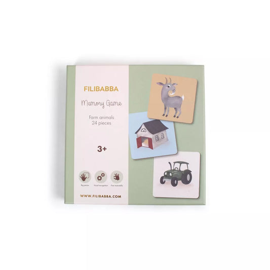 Jeu Memory - 24 pièces - Animaux de la ferme
