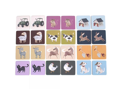 Jeu Memory - 24 pièces - Animaux de la ferme