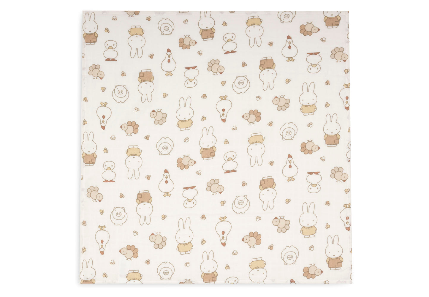 Lange gaze de coton - Miffy Family Farm - Lot de 3