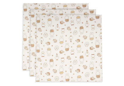 Lange gaze de coton - Miffy Family Farm - Lot de 3