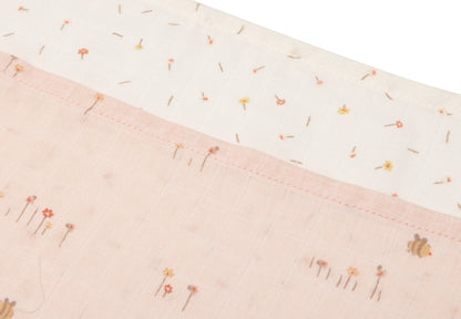 Lange gaze de coton - Pretty Picnic - Lot de 3