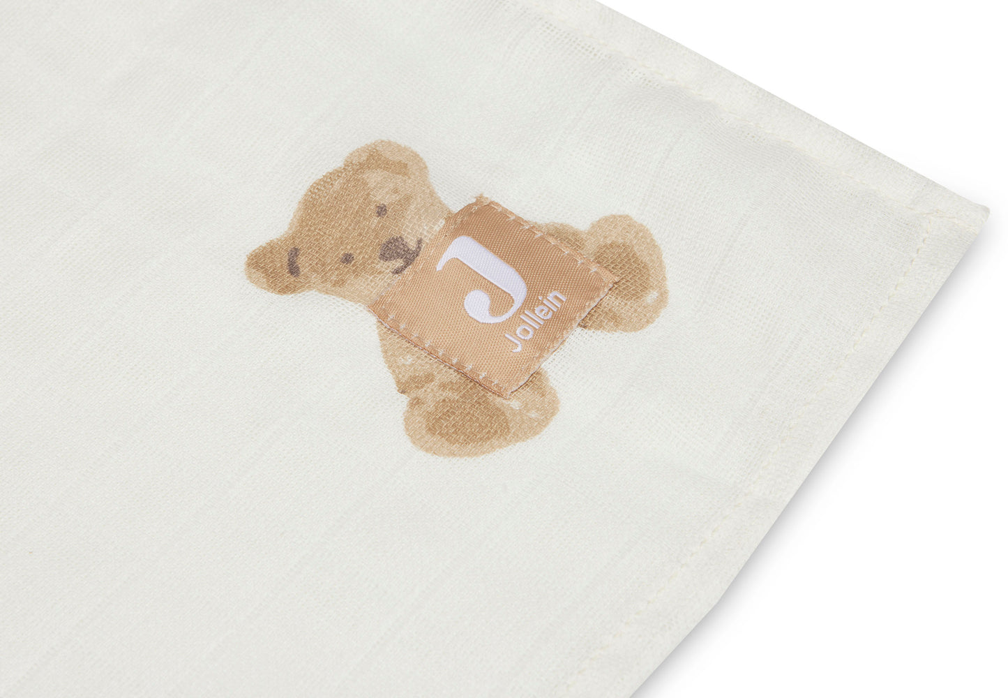 Lange gaze de coton - Teddy Bear - Lot de 2 - 115 x 115 cm