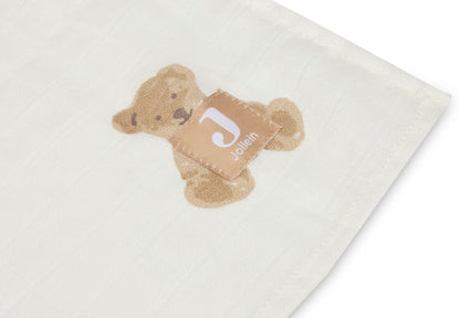 Lange gaze de coton - Teddy Bear - Lot de 2 - 115 x 115 cm