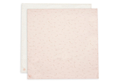 Lange gaze de coton - Pretty Picnic - Lot de 2 - 115 x 115 cm