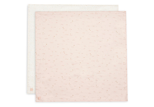 Lange gaze de coton - Pretty Picnic - Lot de 2 - 115 x 115 cm