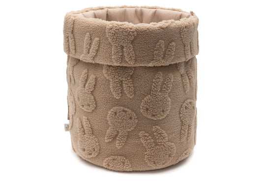 Grand panier de rangement - Miffy Jacquard Teddy