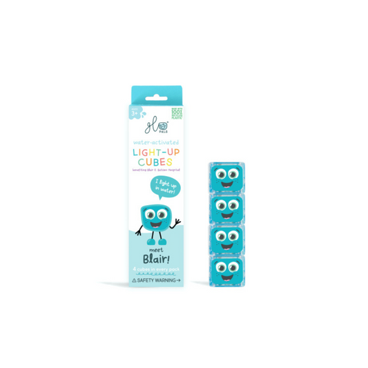 Cube lumineux pour le bain - Bleu
