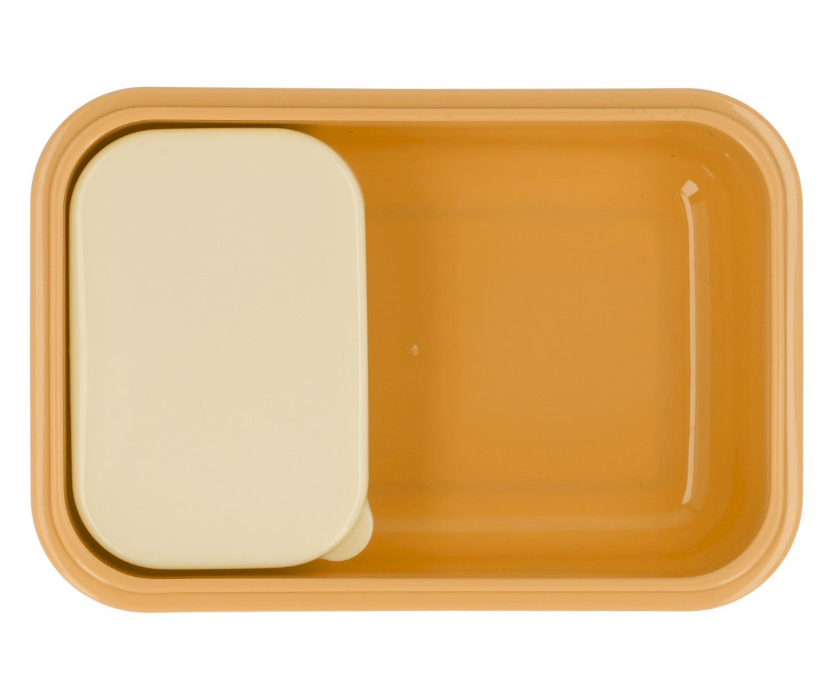 Grande boîte à déjeuner - Motif échecs Jaune