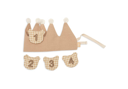 Couronne d'anniversaire en tissu
