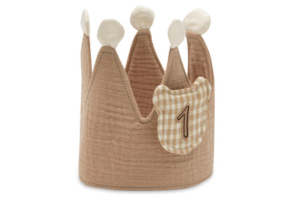 Couronne d'anniversaire en tissu