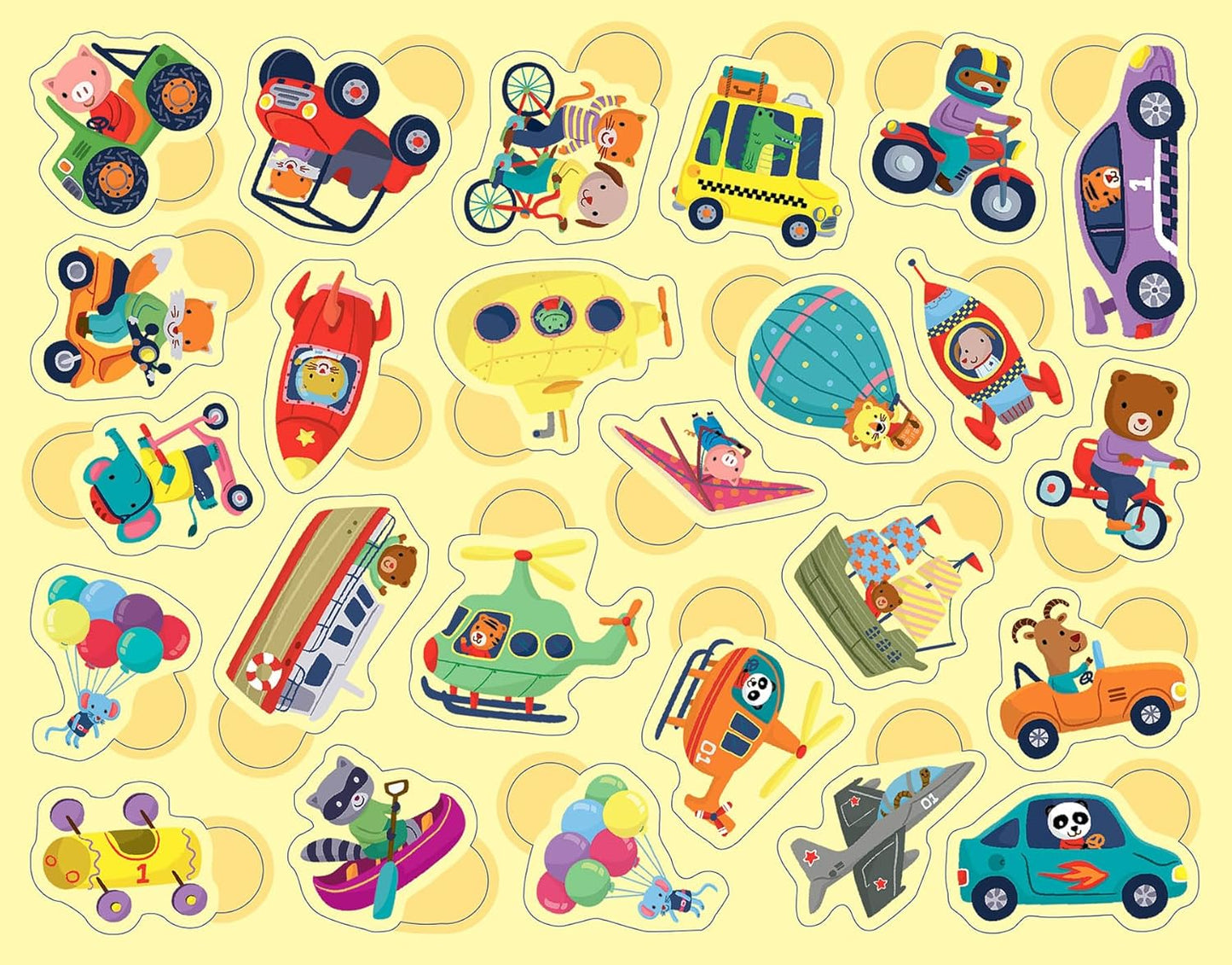 300 gommettes - Les transports