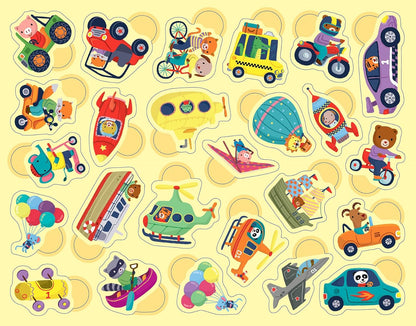 300 gommettes - Les transports