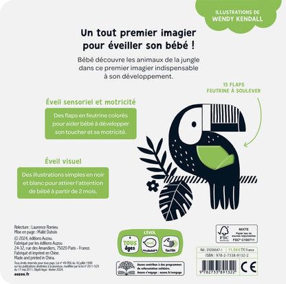 Livre - Mes premiers flaps - Les animaux de la jungle